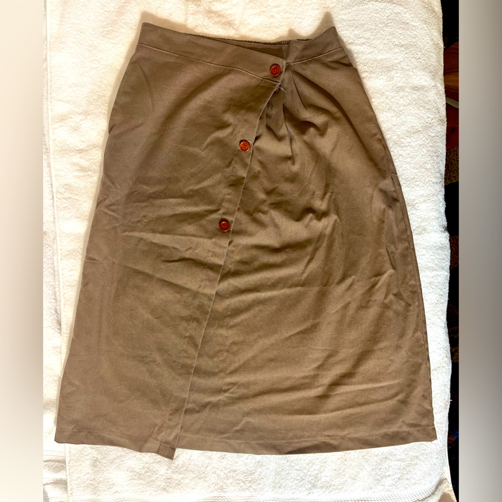 Long brown skirt it has a pocket!!